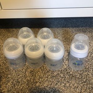6 philips avent bottles